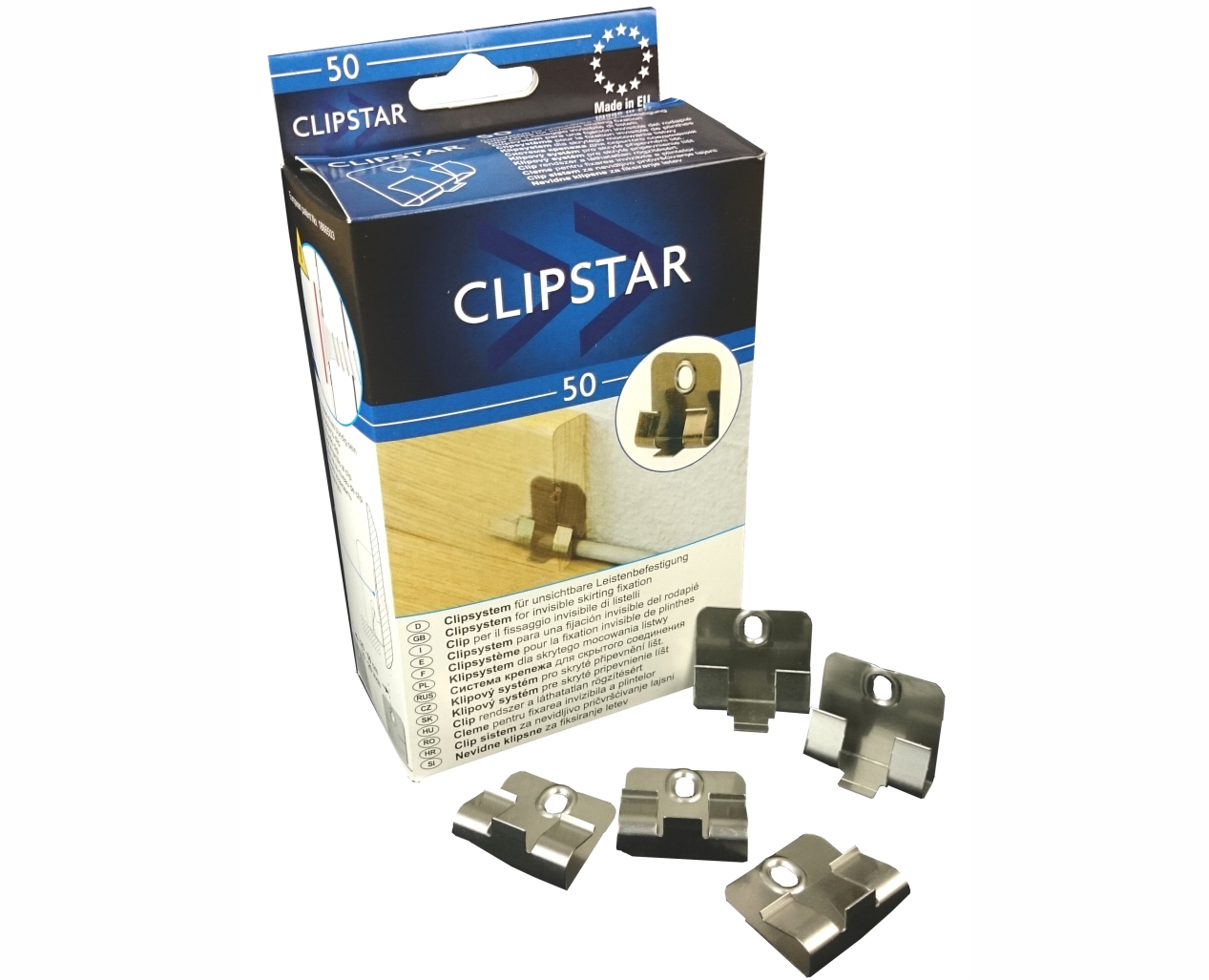 Клипса для плинтуса clipstar